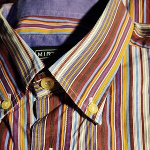 Mirto Men's Multicolor Striped Shirt